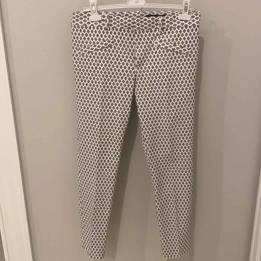 Black and white patterned pants
